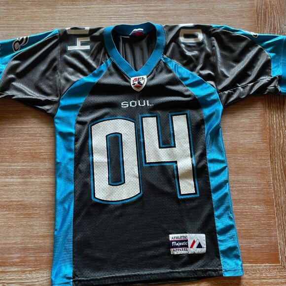 UNISEX VINTAGE AFL BON JOVI PHILADELPHIA SOUL ARENA FOOTBALL LEAGUE JERSEY 2004 - Picture 6 of 9
